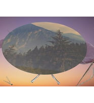 Masa 14152 TEL Sandalye Tk Metal Nikelaj  Ayak Japon Temper Kırılma Manzara Cam