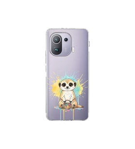 Xiaomi Mi 11 Pro ile Uyumlu Splash Mirket Tasarımlı Şeffaf Silikon Kılıf