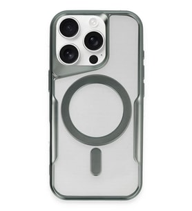iPhone 16 Pro Max Kılıf Boyi Magsafe Silikon Kapak - Yeşil