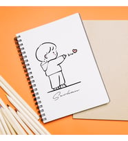Erkek Karakter Tasarımlı Defter Kişiye Özel