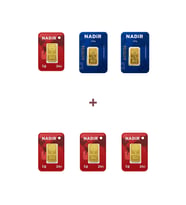 Nadir Gold 24 Ayar 9 Gram Külçe Altın (2 Adet 2,5 Gram Külçe Altın + 4 Adet 1 Gram Külçe Altın )
