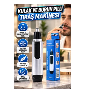 Seyahat Dostu Hafif Burun ve Kulak Tüy Kesme Makinesi 3D Kemerli Hassas Bıçaklı