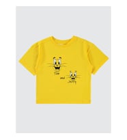 Tom And Jerry Erkek Çocuk Tişört 2- 5 Yaş Sarı
