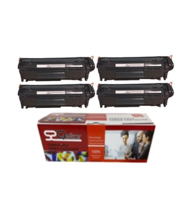 HP Çipli Q2612A 12A 4'lü Ekonomik Paket Garantili Uyumlu Toner 1010/1012/1015/1018/1020 Muadil Toner