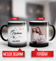Sınıf Öğretmeni Kupa Bardak Sihirli Fotoğraflı