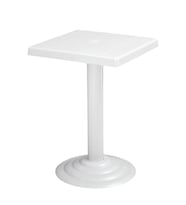 Omnipazar MT-GF402A Beyaz Testa Bahçe Balkon Sehpa 45x45 cm