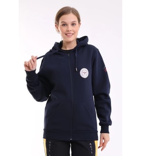 Paramedik Unisex Kapşonlu Hırka - Lacivert