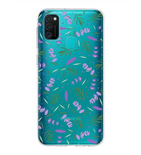PrintiFy Samsung Galaxy M21 ile Uyumlu 1mm Slim Fit Water Color 3 Baskılı Şeffaf  Kılıf