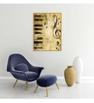 Müzik  Temalı Kanvas Tablo