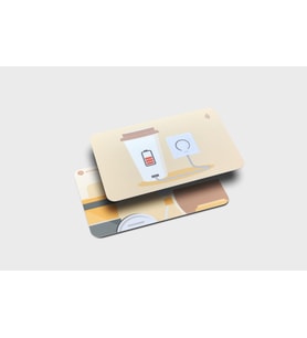 NFC kartı akıllı kartvizit kahve severler
