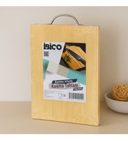 Bambu Ahşap Kesme Tahtası 22x32x1.7 cm (Metal Kulplu)