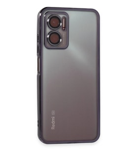 Durukar® Redmi 10 5G Kılıf Lensli Silikon - Mor