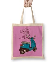 Live More Vespa 01 Bez Çanta Uzun Saplı