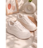 Elit HML262-1102 Kadın Klasik Sneaker Beyaz