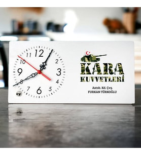 Kara Kuvvetlerine Hediye Şık Masa Saati