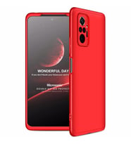 Microsonic Xiaomi Redmi Note 10 Pro Max Kılıf Double Dip 360 Protective Kırmızı
