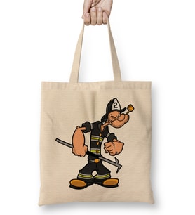 Popeye Temel Reis Bez Çanta Uzun Saplı
