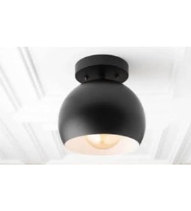 Mylights Retro Siyah Küre Tavan Avize Plofonyer 20 Cm En (456932202)