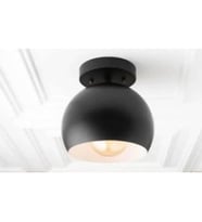 Mylights Retro Siyah Küre Tavan Avize Plofonyer 20 Cm En (456932202)