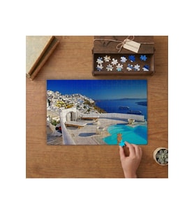 Lüks Otel- Tatil - Manzara Tasarımı 240 parça Ahşap Puzzle Ahşap Kutuda MP01200