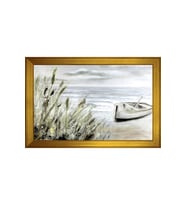 Manzara Temalı Kanvas Tablo 80 x 110 cm Gold Çerçeve
