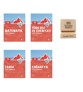 Okyanus 10. Sınıf Iceberg Matematik Edebiyat Tarih ve Coğrafya Soru Bankası 4lü Set+ Telefon Standı