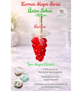 El Yapımı Üzüm Salkım Sabun(Kırmızı-Mor-Yeşil)
