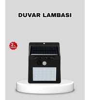 Güneş Enerjili 20 LED Hareket Sensörlü Lamba – IP65 Su Geçirmez Dış Mekan Aydınlatma
