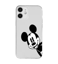 Iphone 12 Uyumlu Mickey Mouse Tasarımlı Şeffaf Telefon Kılıfı