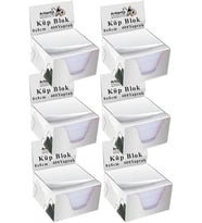 Küp Blok Not Kağıdı 6 Paket 8x8 cm Beyaz Küp Not Kağıdı Kare Kağıt Beyaz Boş Kağıt 400 Yaprak Hatırlatma Ofis