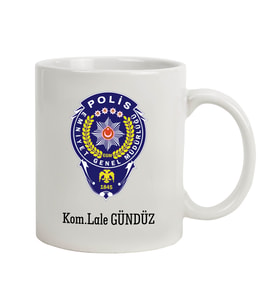 İsme Özel Kupa Bardak - Polis Amblem
