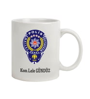 İsme Özel Kupa Bardak - Polis Amblem