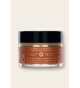 DENSA Essential Egzotik Floral SPA Masaj Mumu 50 ml Ylang Ylang, Sedir, Shea Eriyerek Sıcak Masaj Yağına Dönüşür