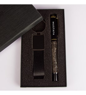 eJOYA Kişiye Özel Kutusunda Premium İmza Kalemi & Anahtarlık Seti 114151