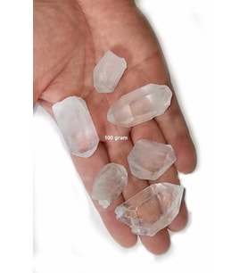 Doğal Kristal Kuvars Piramit Uçlar - 100 Gram