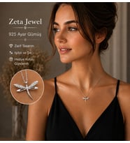 Zeta Jewel 925 Ayar Gümüş Yusufçuk Kolye- Anlamlı ve Zarif Hediye- Özel Kutulu