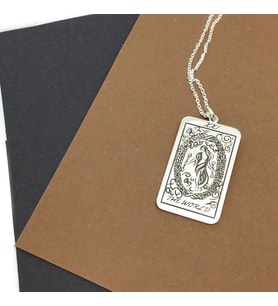 Kişiye Özel 925 Ayar Gümüş The World Tarot Kolye