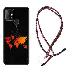 INFINIX Hot 8 9 10 11S Hot 10 Play 10T Kılıf Boyun Asklı Rasta Silikon İz Bırakan Uçak 1778