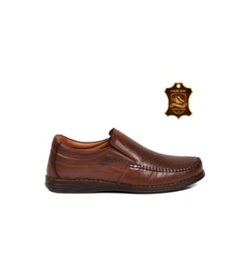 Voyager Taba Hakiki Deri Nefes Alabilen Rahat Konfor Tabanlı Erkek Casual Ayakkabı Loafer Sensitive 3237-1 M