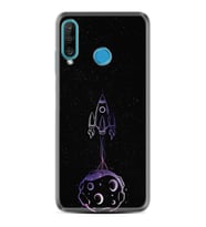 Huawei P30 Lite Kılıf Silikon Desen Özel Seri Master Space 1630