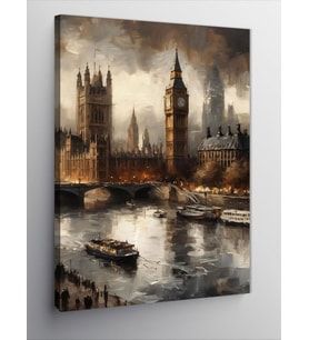 Kanvas Tablo Londra Saat Kulesi