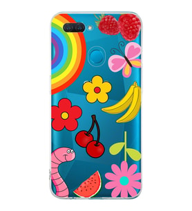 PrintiFy Oppo A5S ile Uyumlu Water Color 5  Kamera Korumalı Şeffaf  Kılıf
