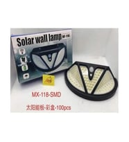 Powermaster Solar Güneş Enerjili Smd Ledli Hareket Sensörlü Üç Modlu Duvar Lambası Bahçe Aydınlatması
