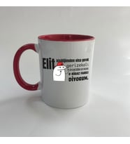 Elit Kişiliğimden Olsa Gerek Baskılı Kırmızı Mega Kupa