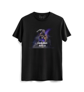 K-Bryant Tasarımlı Dijital Baskılı Siyah Tshirt 