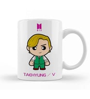 Kim Taehyung Aka V Bts Member Minime Version Kupa Bardak Porselen