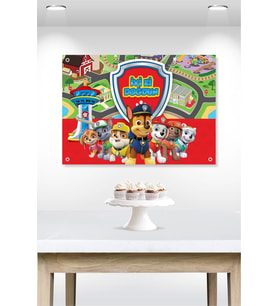 Paw Patrol Temalı Doğum Günü * Branda Afiş 50x70 cm