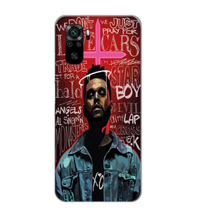 Xiaomi Redmi Note 10 / Note 10S Uyumlu The Weeknd Tasarımlı Şeffaf Telefon Kılıfı