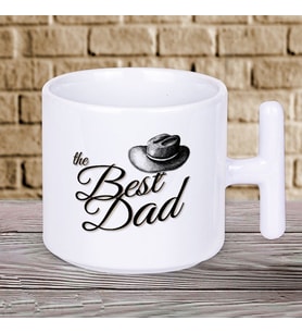 The Best Dad Yazılı Babalar Günü T Kupa Bardak