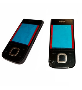 Nokia 5330 Full Kasa Kapak Tuş Takımı Nokia 5330 Uyumlu Siyah Renk Orta Kasa Ön Kapak Arka Kapak